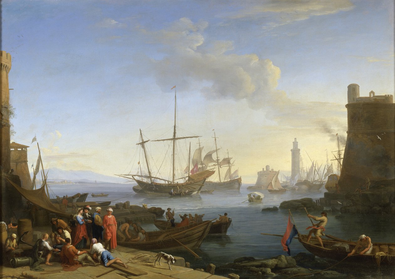 海港，1726年 作者 阿德里安·曼格拉德（Adrien Manglard）