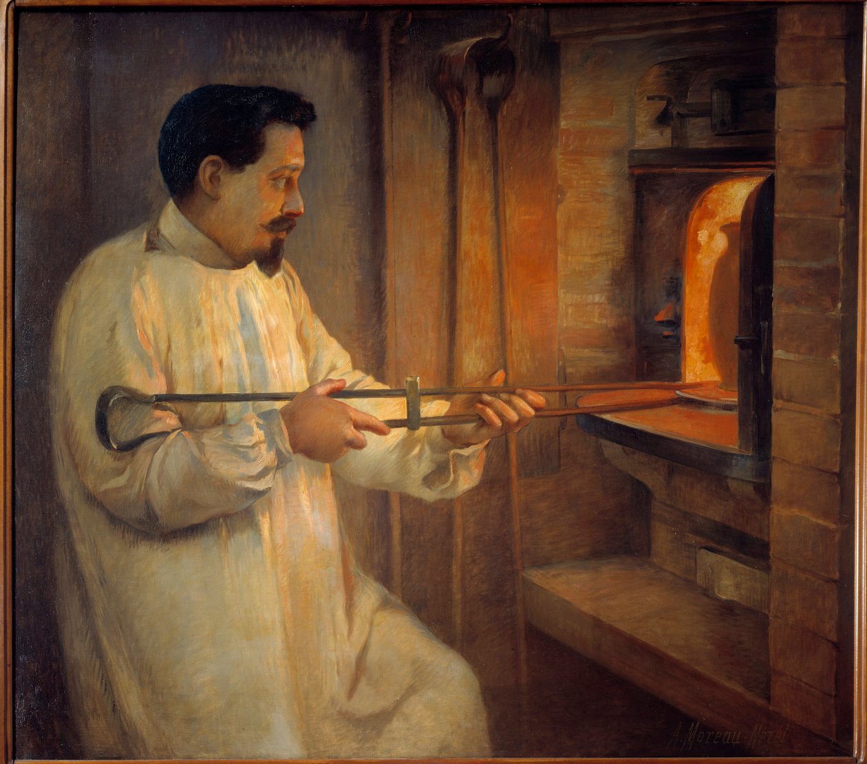 法国珐琅彩绘师 Eugene Feuillatre (1870-1916) 绘画 Adrien Moreau-Neret (1860-1944) 1905 年 巴黎，奥赛博物馆 请注意！使用本作品可能需要第三方授权或支付额外费用 作者 阿德里安·莫罗·内雷特