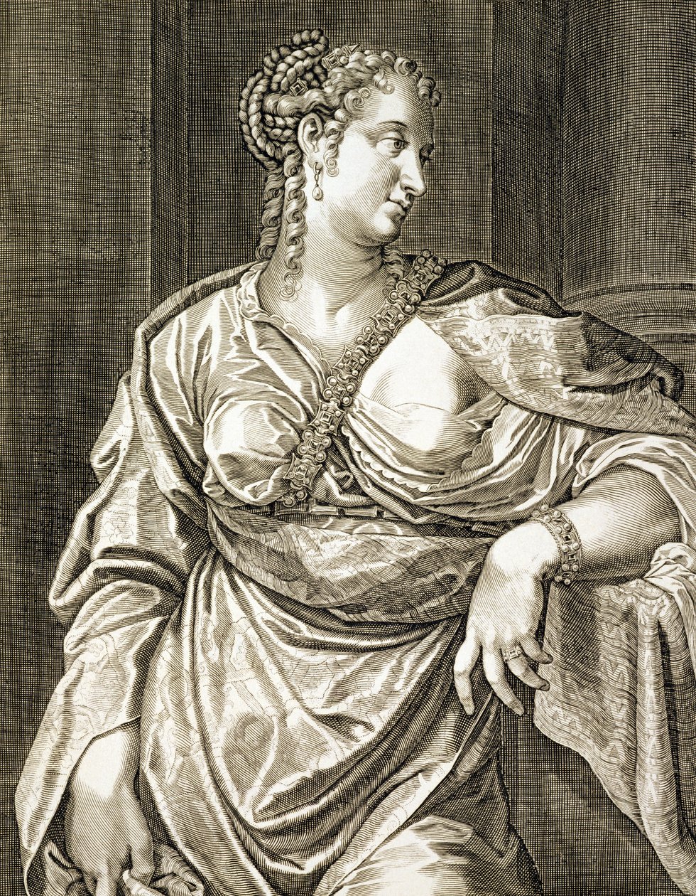 Tiberius的Agrippina妻子 作者 Aegidius Sadeler或Saedeler