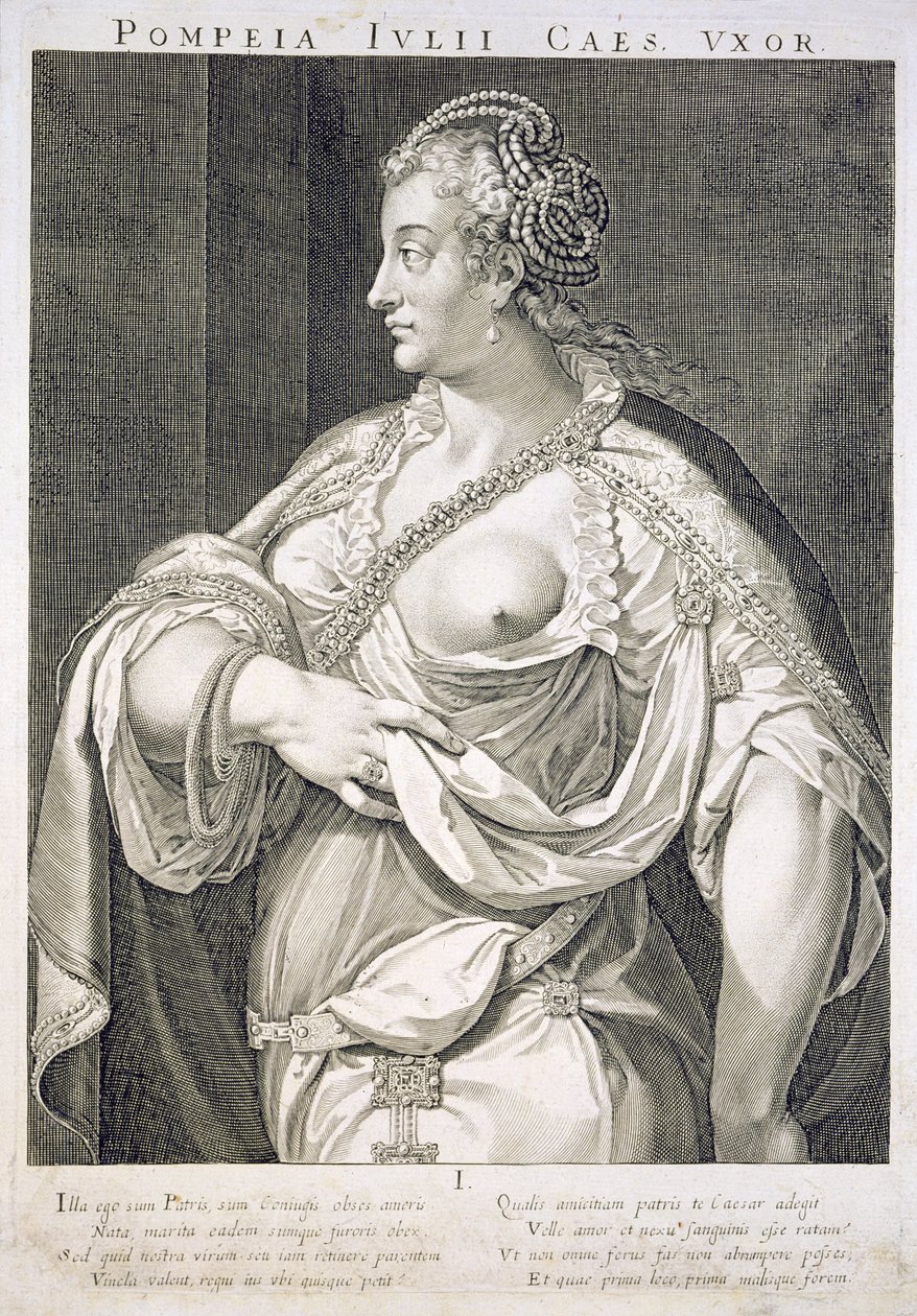 Pompeia（公元122年）朱利叶斯凯撒的妻子 作者 Aegidius Sadeler或Saedeler