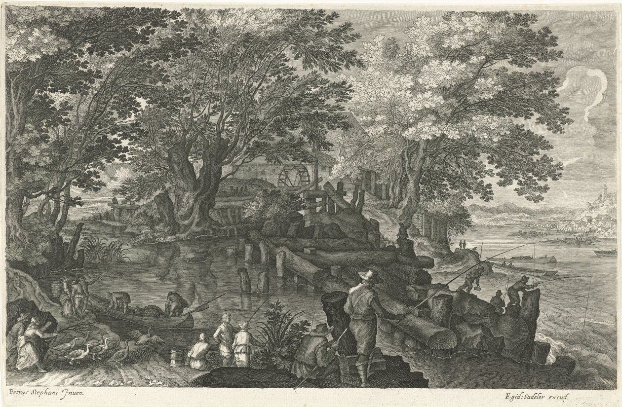 岛上的水磨坊
波西米亚八景（系列名称） 作者 埃吉迪乌斯·萨德勒 (II)