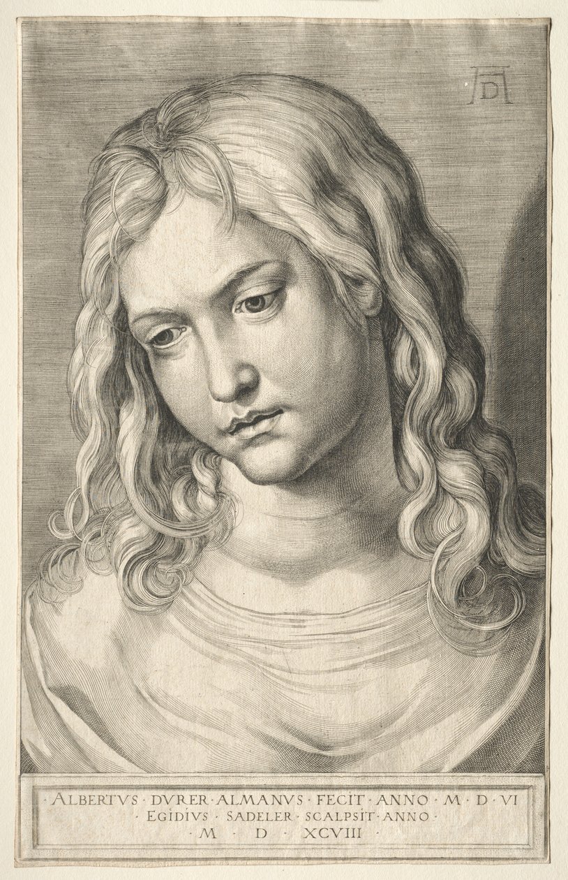 女头。 作者 Aegidius Sadeler或Saedeler