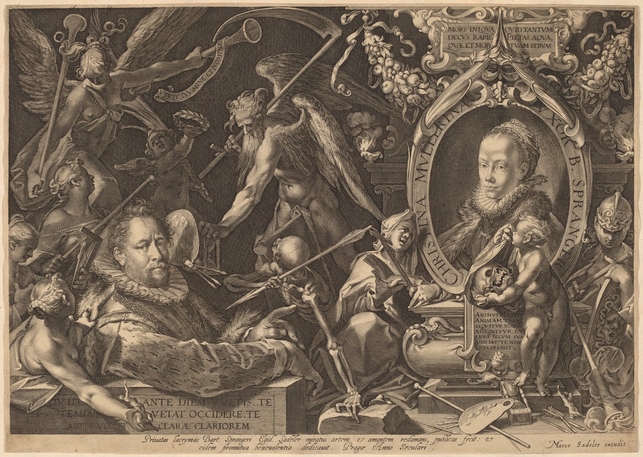 Bartholomaeus Spranger和他已故的妻子Christina Muller 作者 Aegidius Sadeler II，仿照 Bartholomaeus Spranger