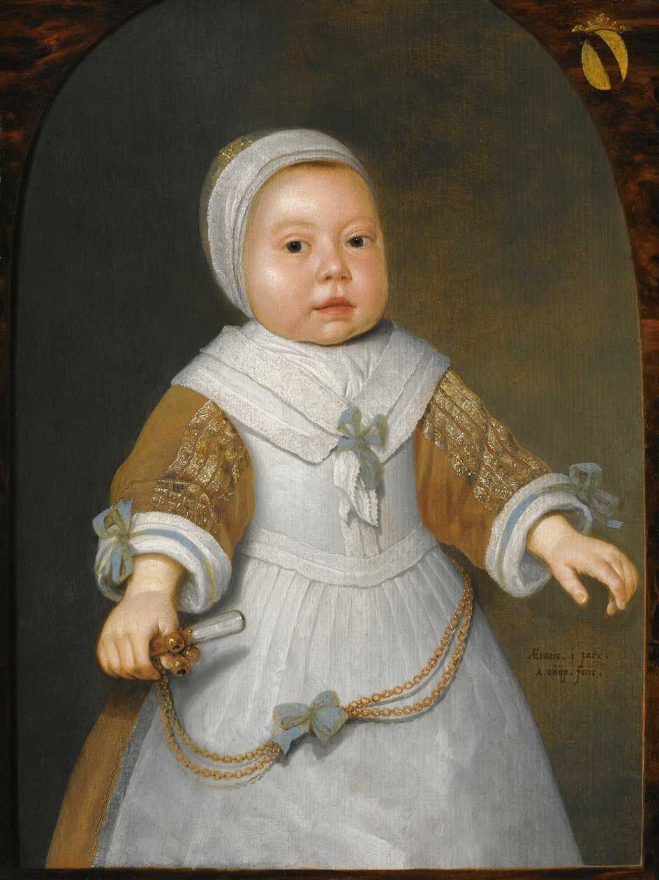 Van der Burch家庭的一个女孩的肖像 作者 艾伯特·奎普（Aelbert Cuyp）