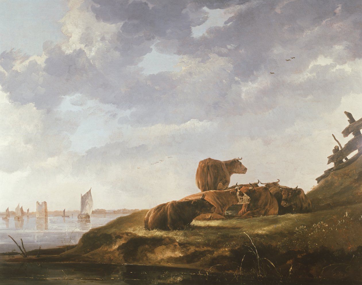 七头牛 作者 艾伯特·奎普（Aelbert Cuyp）
