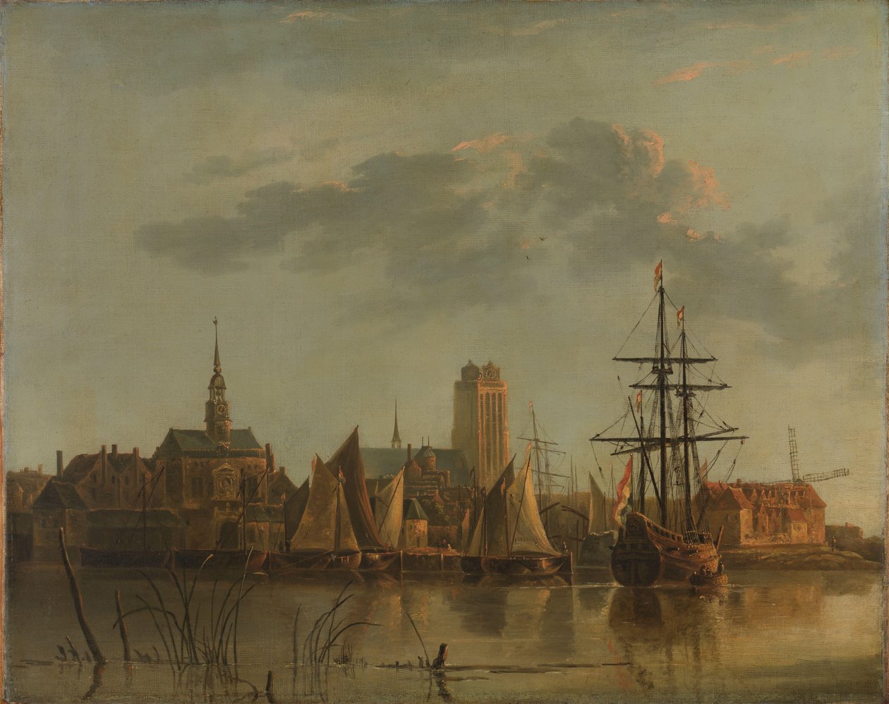 夕阳下的多德雷赫特 作者 Aelbert Cuyp（复制后）