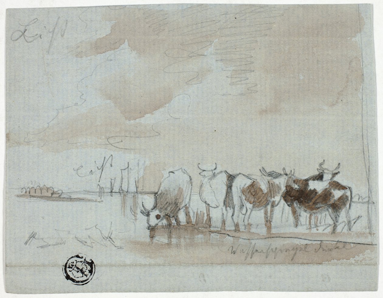水中的牛 作者 艾伯特·奎普（Aelbert Cuyp）