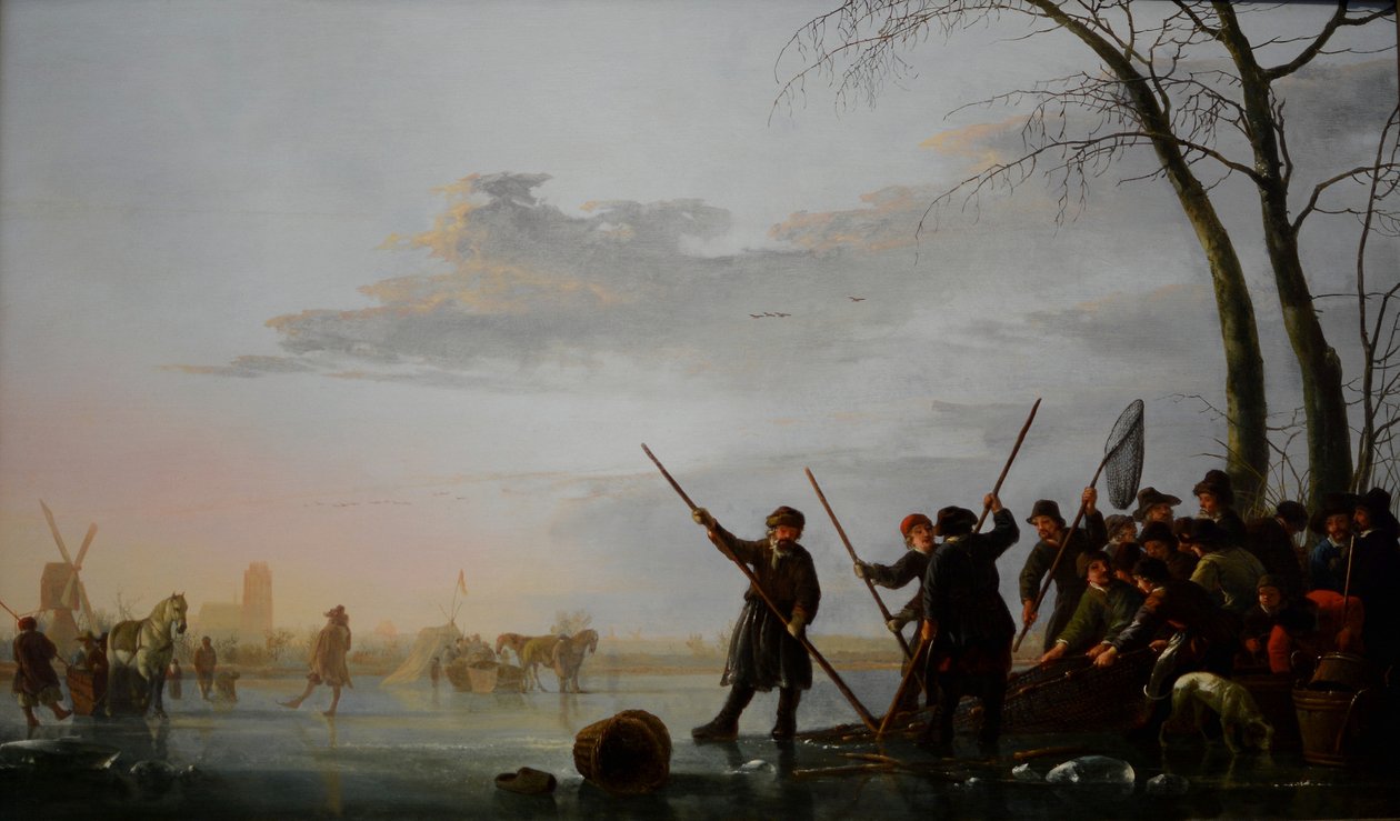 冰下垂钓 作者 艾伯特·奎普（Aelbert Cuyp）