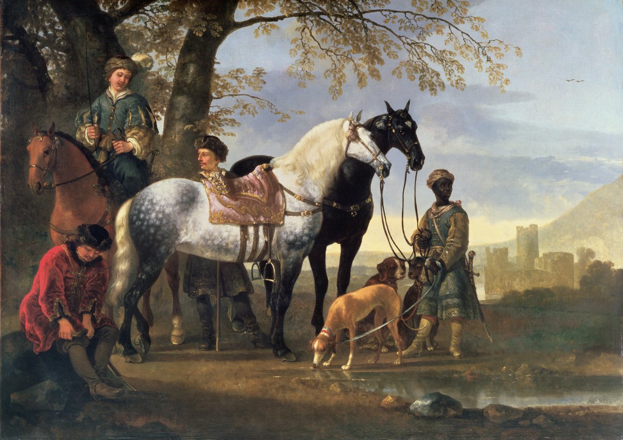 亨斯曼停止了，c.1650 作者 艾伯特·奎普（Aelbert Cuyp）