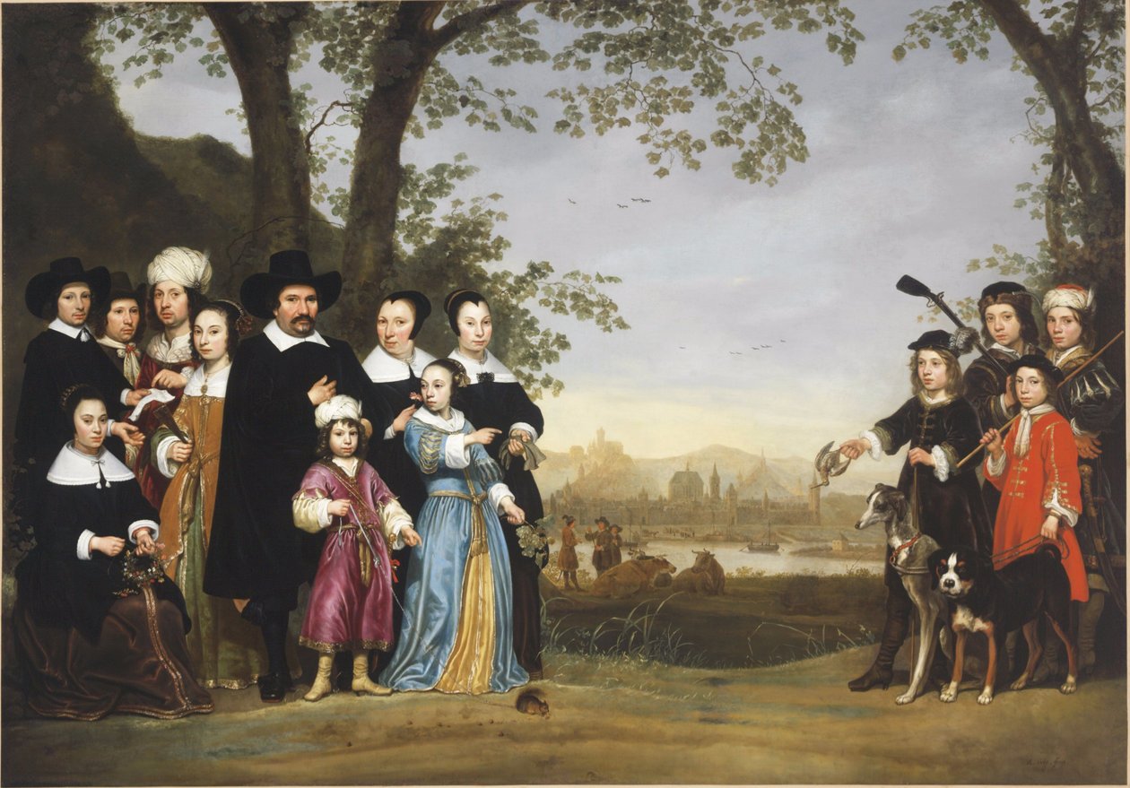 萨姆一家的肖像 作者 艾伯特·奎普（Aelbert Cuyp）