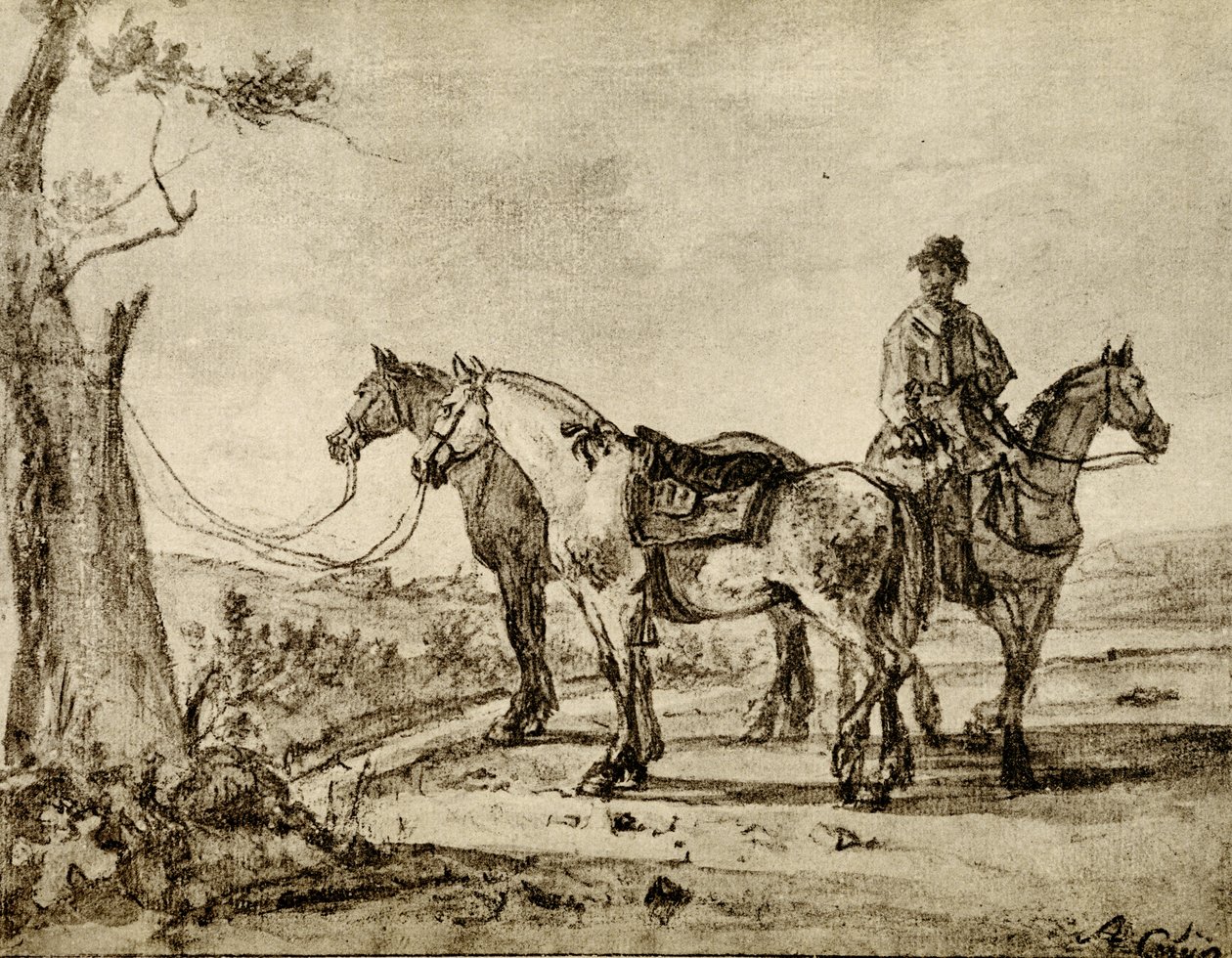 三匹马 作者 艾伯特·奎普（Aelbert Cuyp）