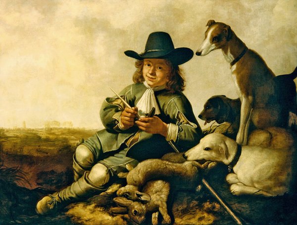 年轻的运动员（布面油画） 作者 艾伯特·奎普（Aelbert Cuyp）