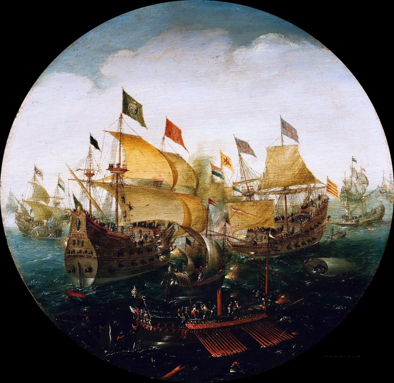 荷兰和西班牙船只之间的海战，1604年 作者 阿特·安东尼奥