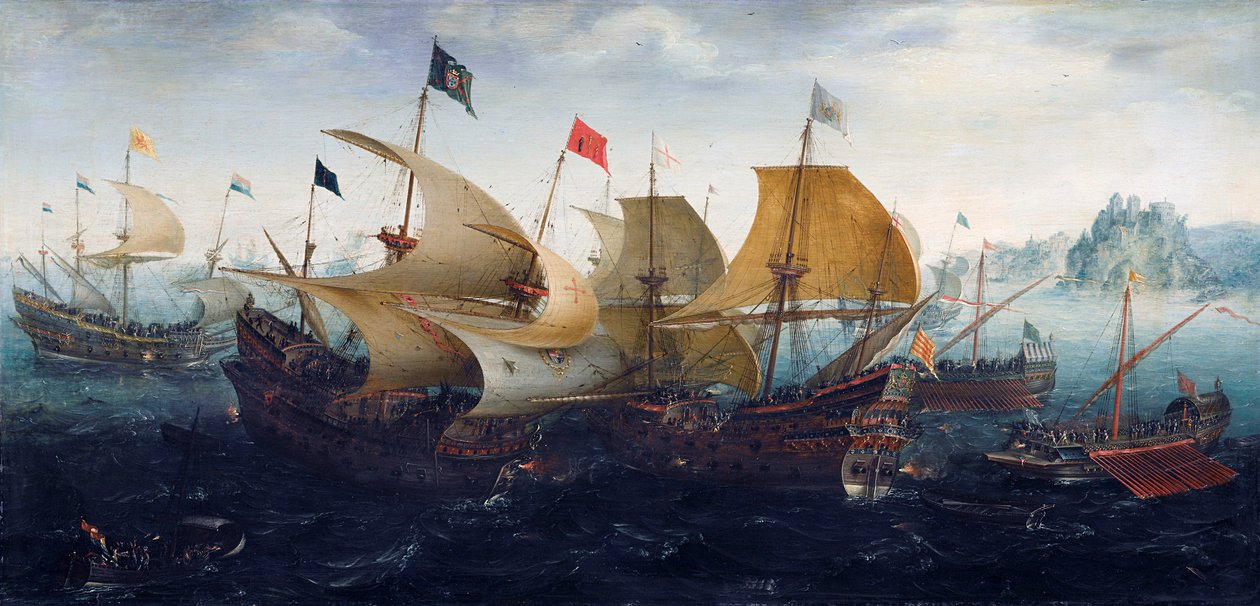 加的斯海战（荷兰和英国船只攻击西班牙舰队） 作者 阿尔特·安东尼松