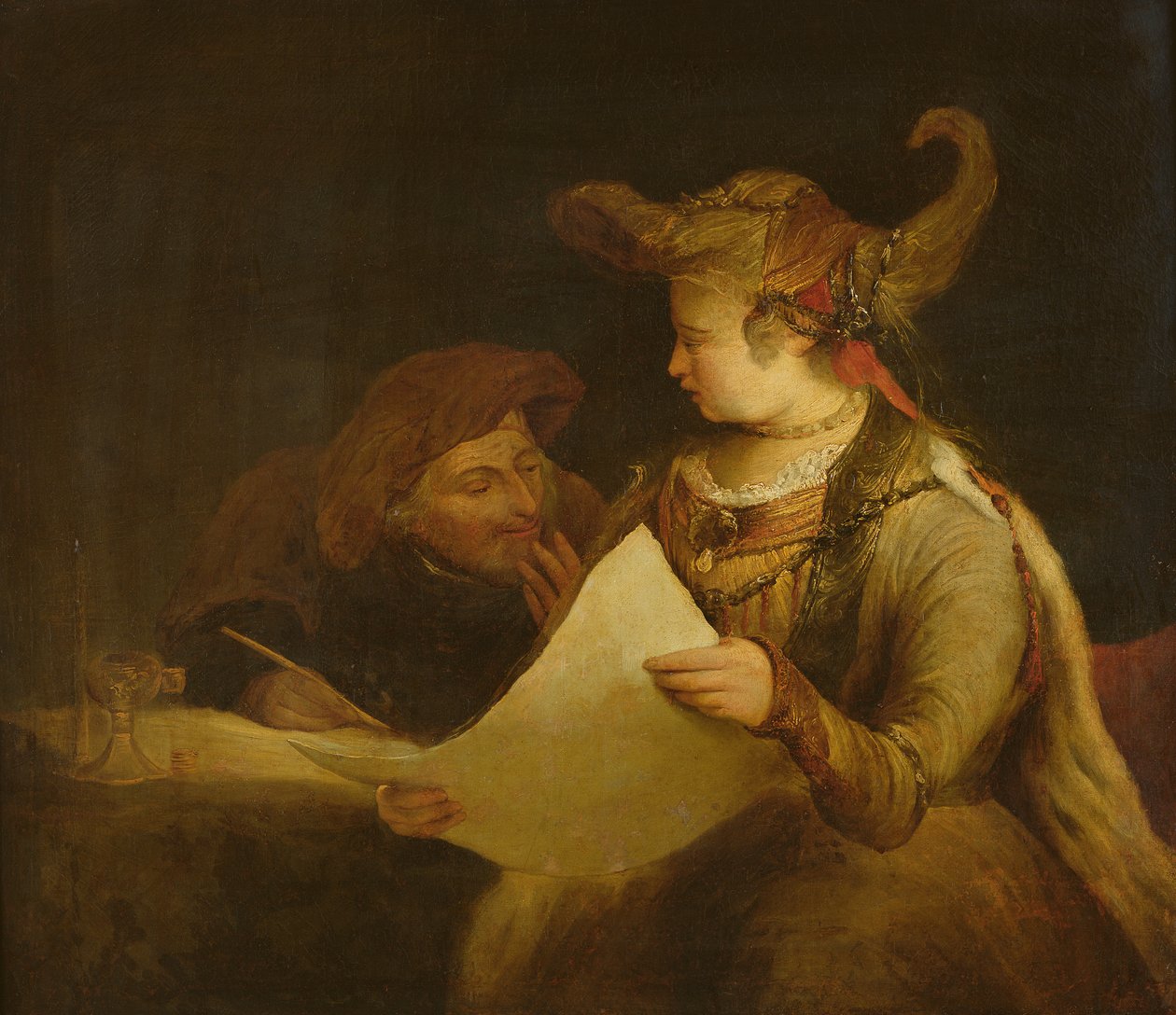 Esther和Mordecai，c.1685 作者 阿恩德格尔德