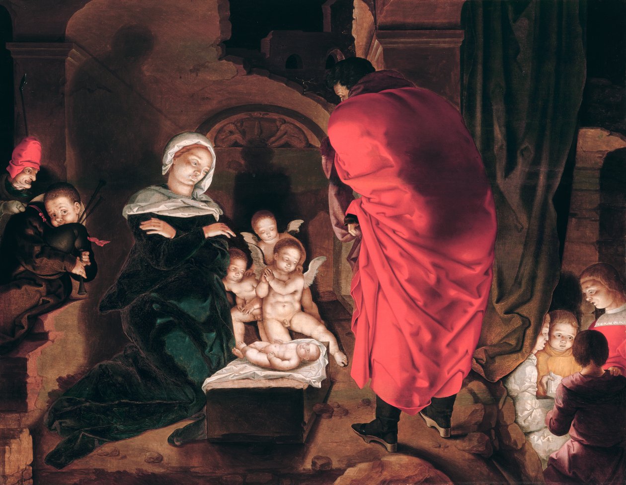 平安夜 作者 Aertgen Claesz van Leyden
