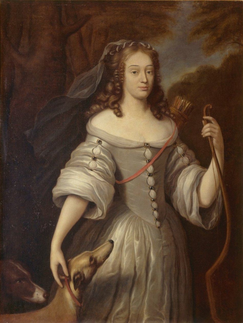 Louise-FrançoisedeLa Baume White，La Valliere的公爵夫人画像戴安娜 作者 在克洛德·勒费弗尔之后