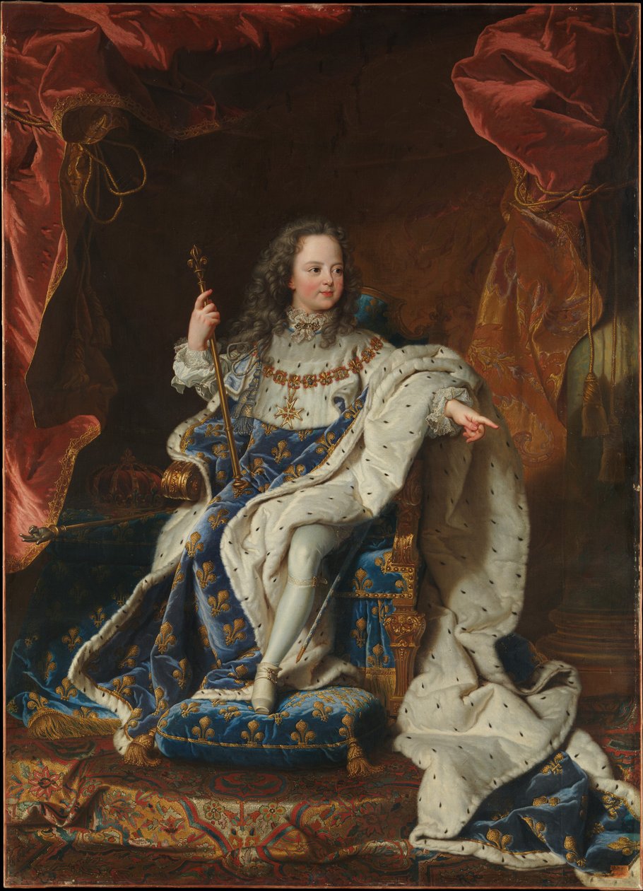 法国路易十五，孩子 作者 在Hyacinthe Rigaud之后