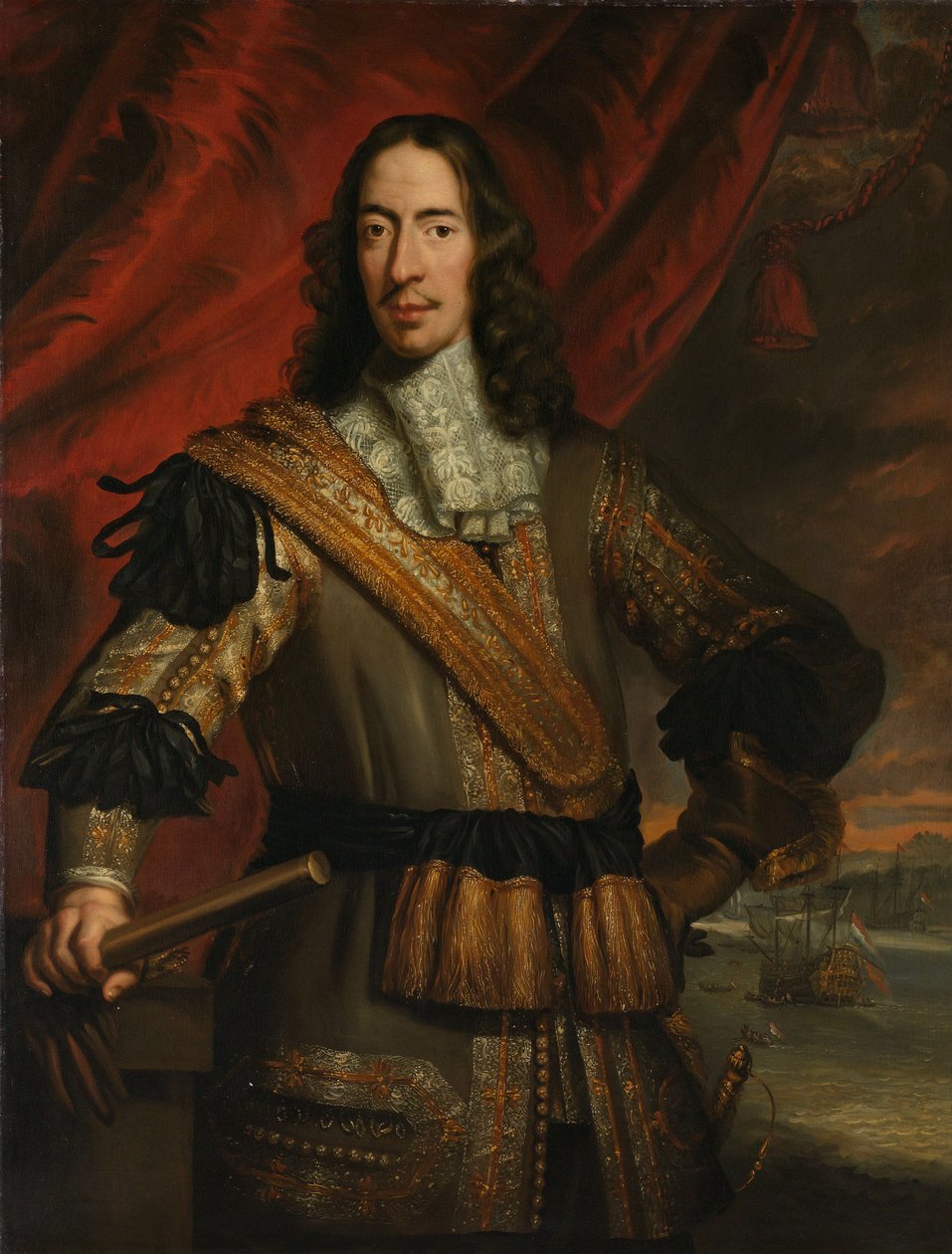 Cornelis de Witt的肖像 作者 简·德·班