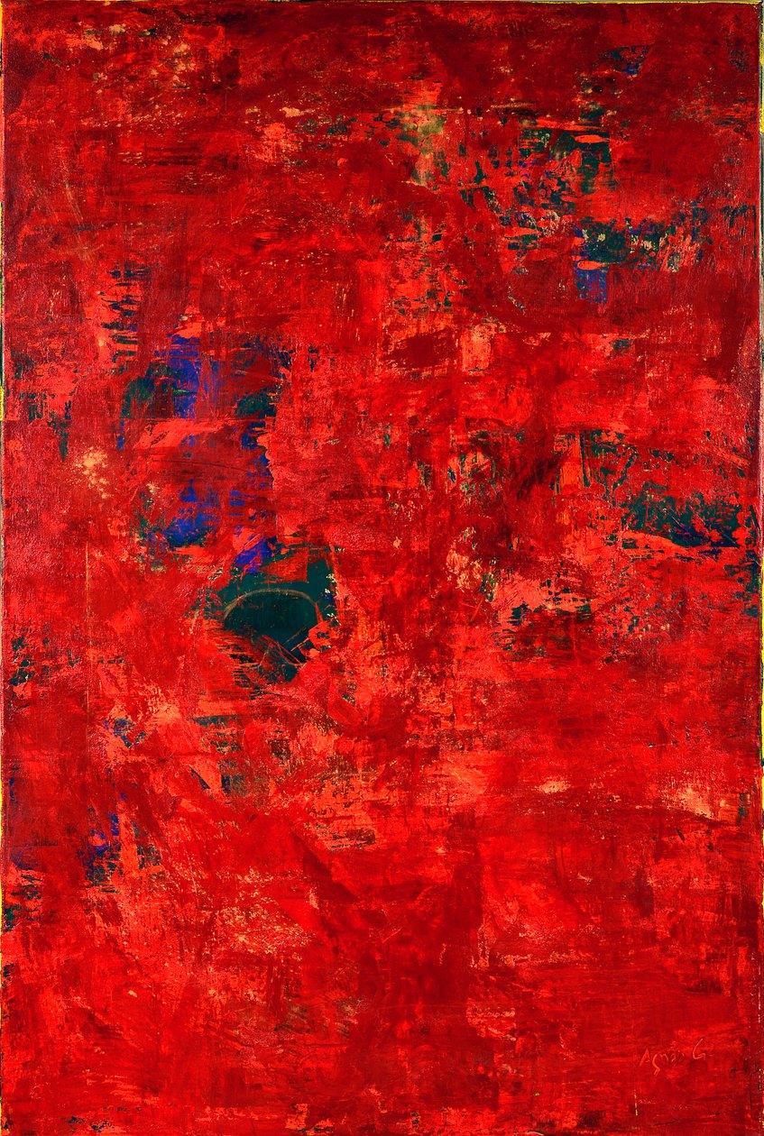 红色的 E.T.》，2019 年（布面油画） 作者 艾格尼丝·吉拉登