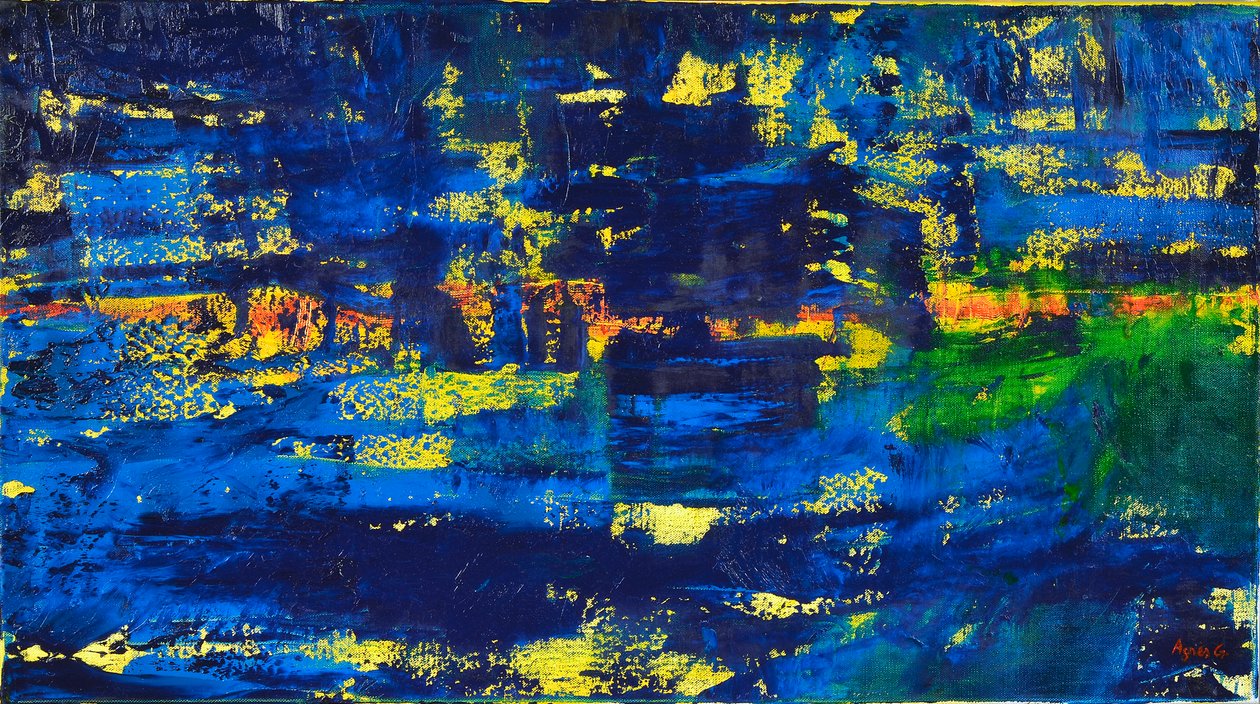 Flow 1, 2018（布面油画） 作者 艾格尼丝·吉拉登