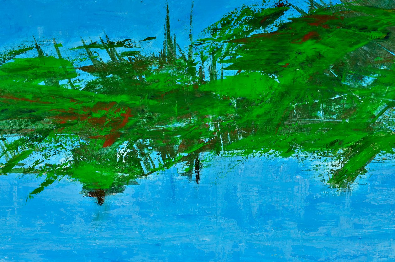 龙目岛，2017（丙烯酸画布） 作者 艾格尼丝·吉拉登