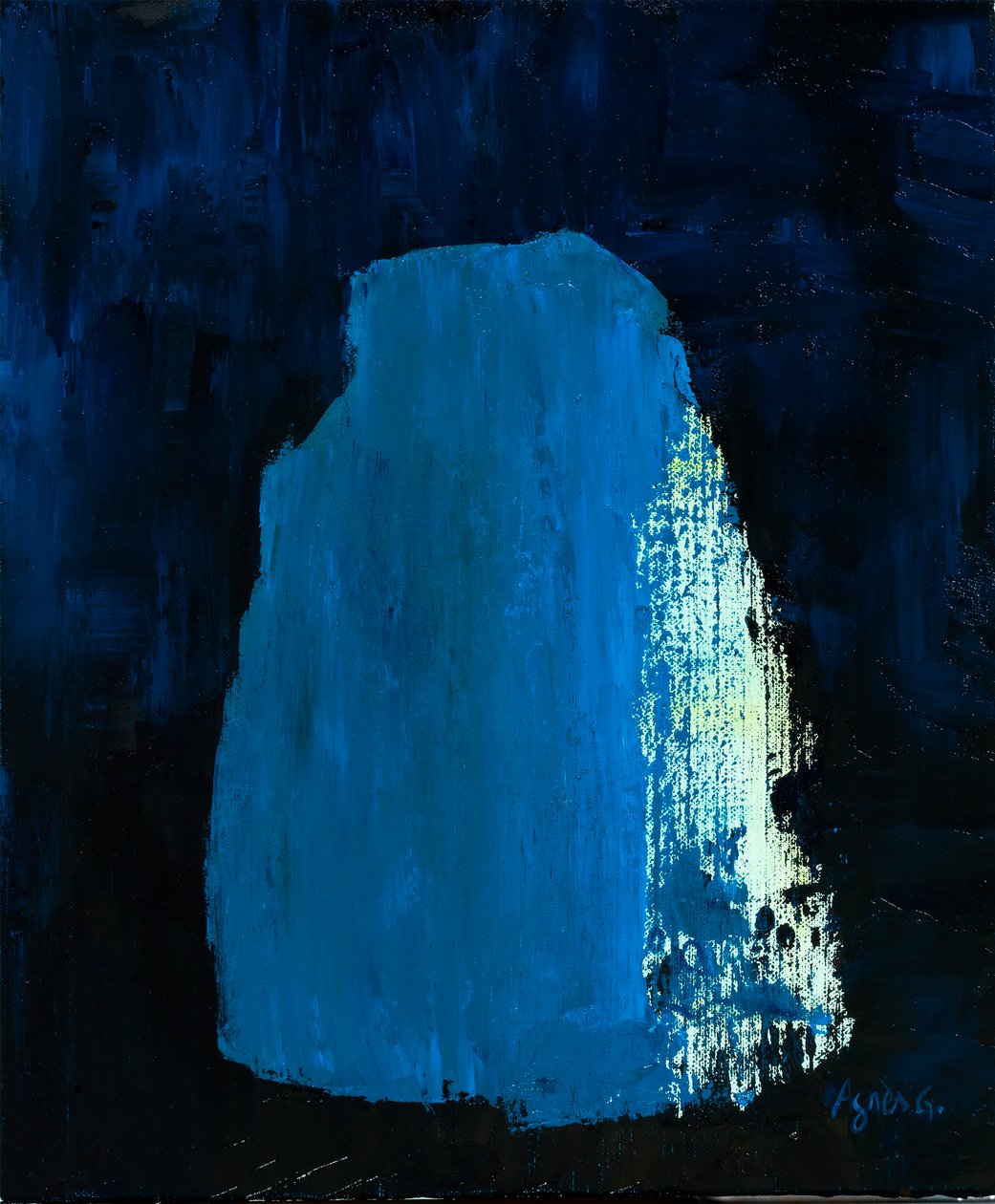 时间 3，2018 年（布面油画） 作者 艾格尼丝·吉拉登