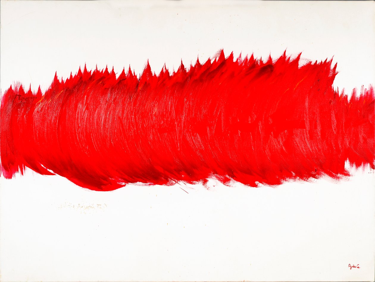 《龙卷风》，2014（布面油画） 作者 艾格尼丝·吉拉登