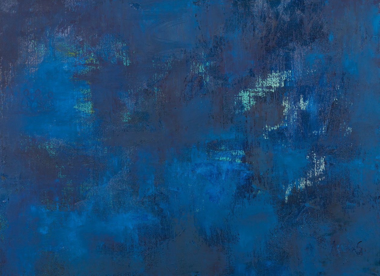 宇宙》，2018 年（布面油画） 作者 艾格尼丝·吉拉登