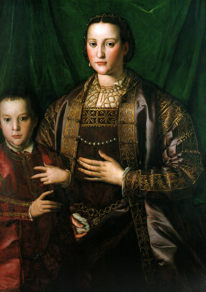 托莱多的埃莉奥诺拉与她的儿子弗朗切斯科 作者 Agnolo Bronzino