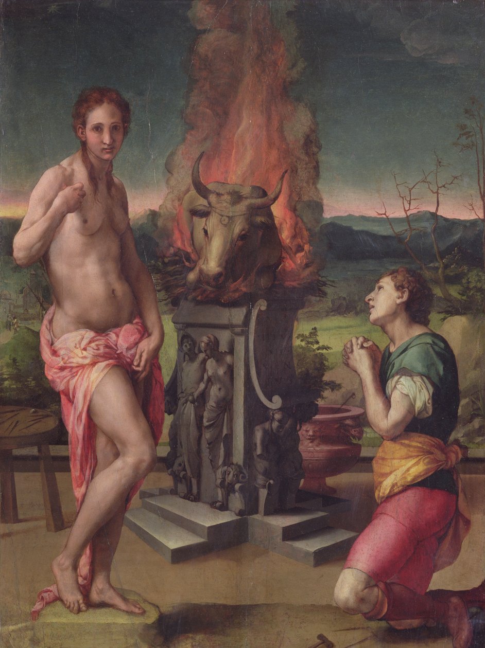 Galatea和Pygmalion，c.1529 作者 Agnolo Bronzino