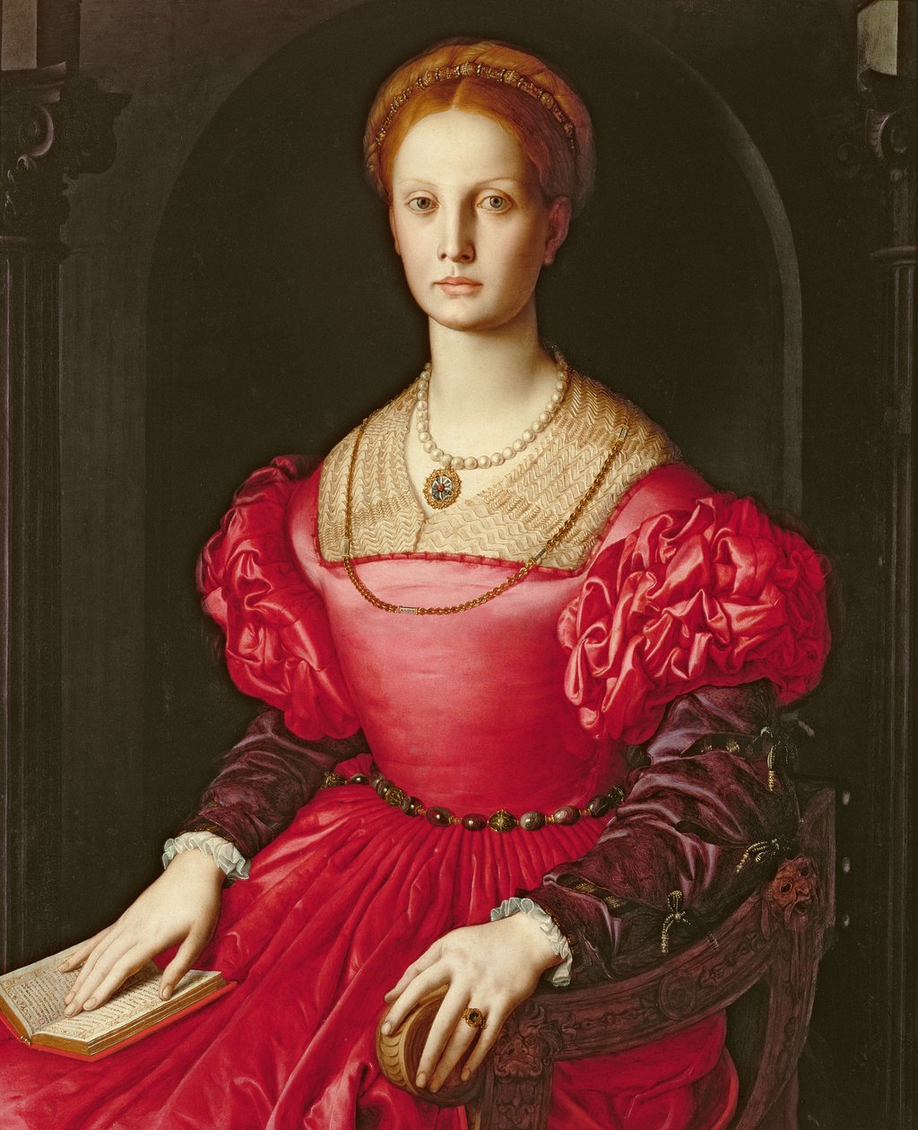 Lucrezia Panciatichi，1540 作者 Agnolo Bronzino