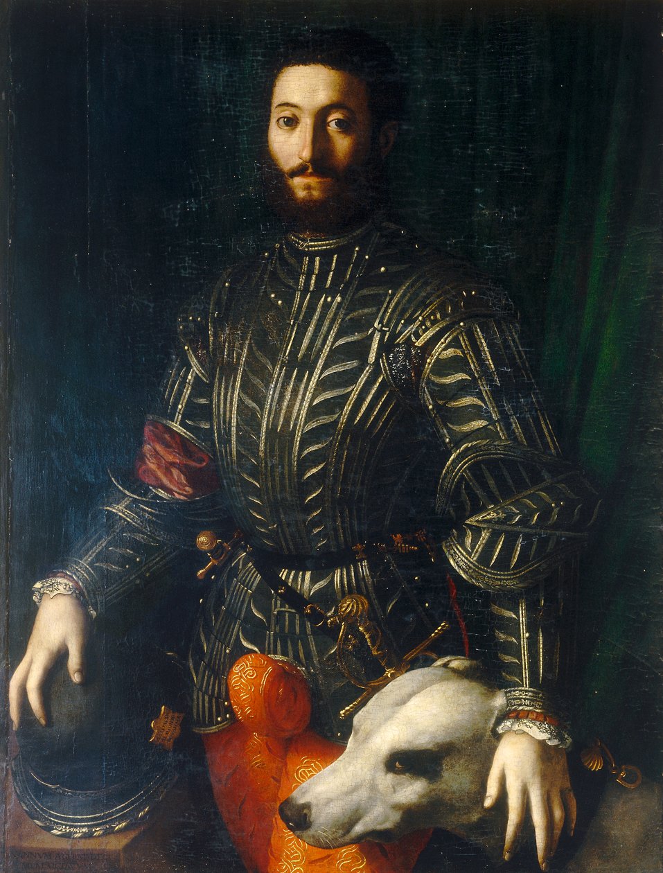 Guidobaldo da Montefeltro的肖像 作者 Agnolo Bronzino