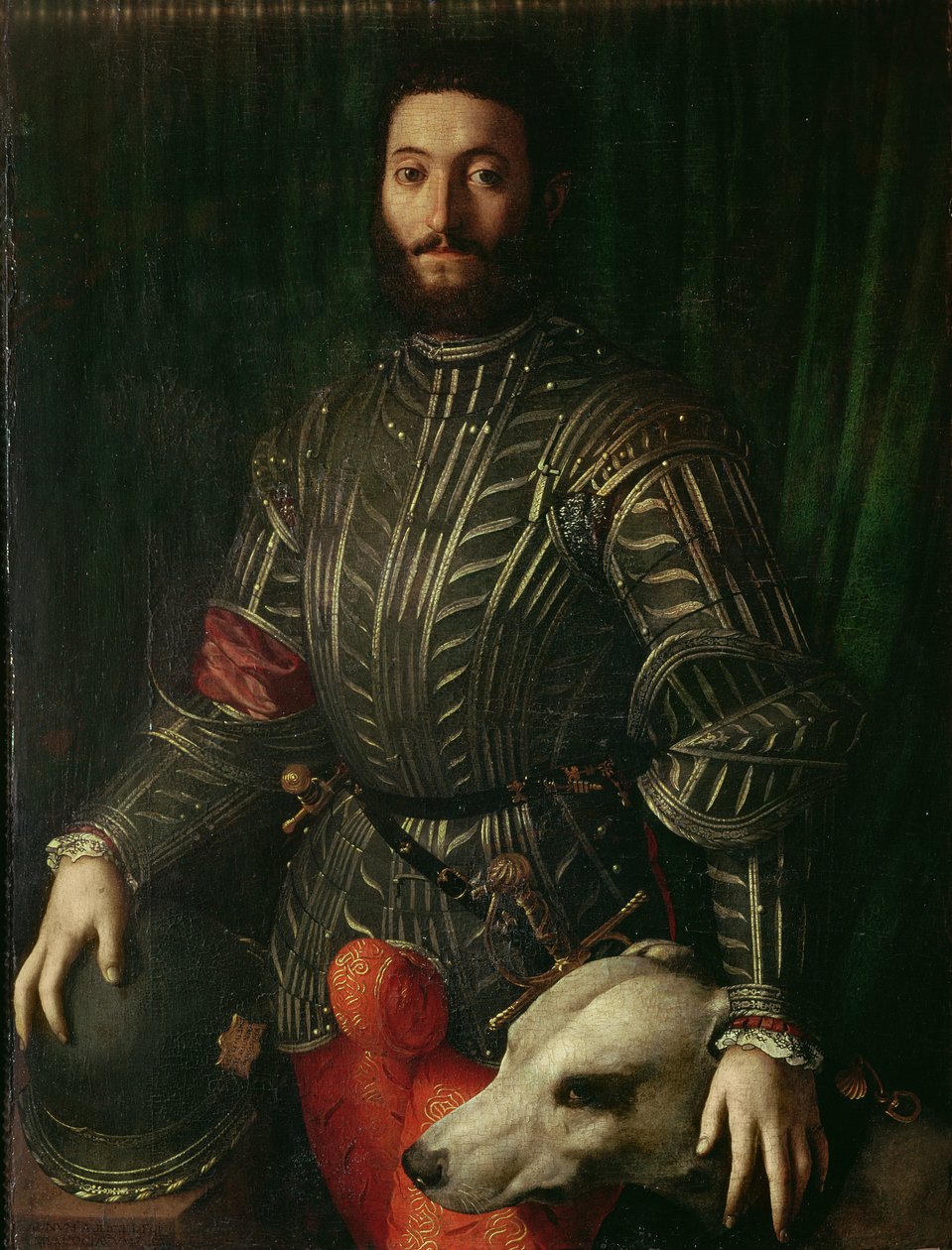 Guidubaldo della Rovere的肖像，乌尔比诺公爵，C.1544-45 作者 Agnolo Bronzino