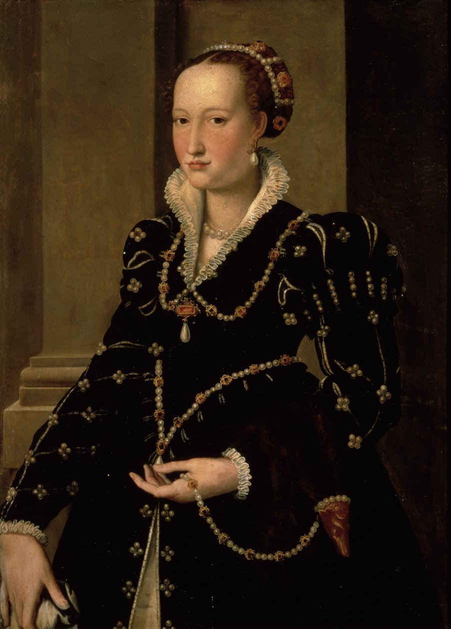Laudomia de Medici的肖像 作者 Agnolo Bronzino