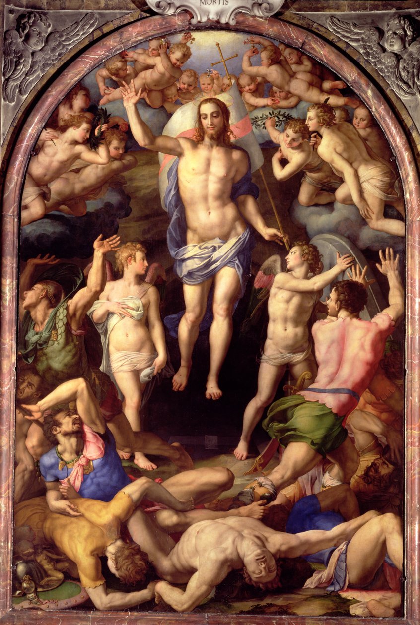 复活，1550年 作者 Agnolo Bronzino
