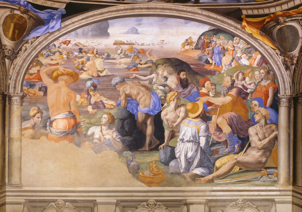 穿越红海 作者 Agnolo Bronzino