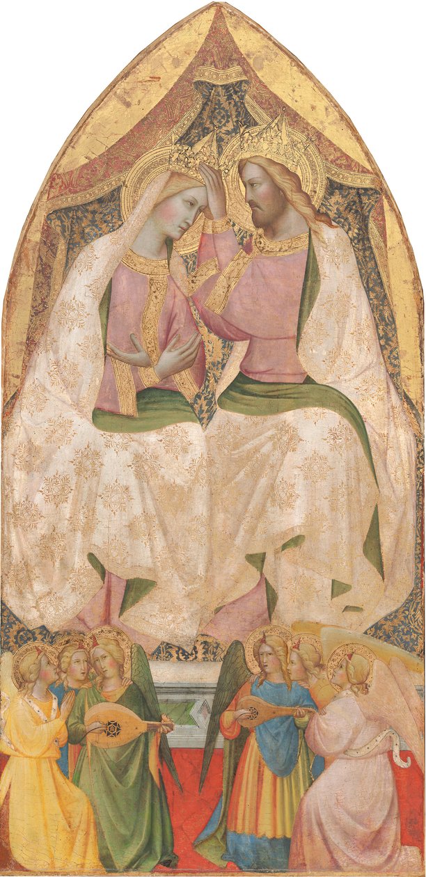 圣母加冕礼，c.1370（面板上的蛋彩画） 作者 阿格诺·加迪（Agnolo Gaddi）