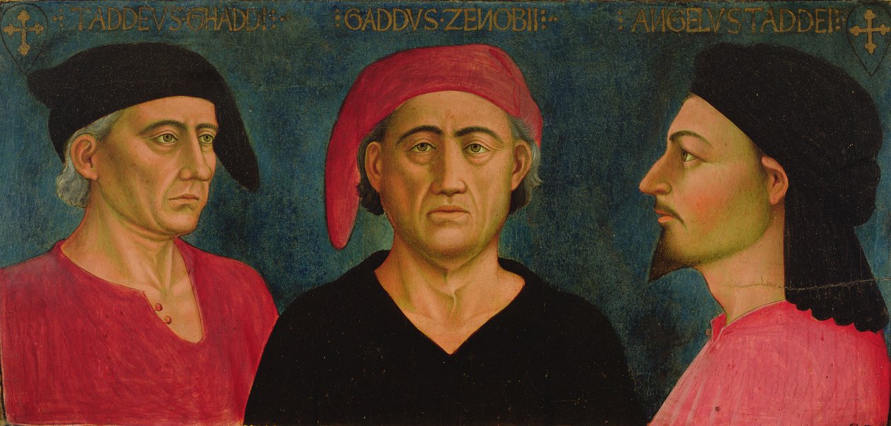 三个Gaddi，Taddeo，Zenobi和Agnolo或Angelo 作者 阿格诺·加迪（Agnolo Gaddi）