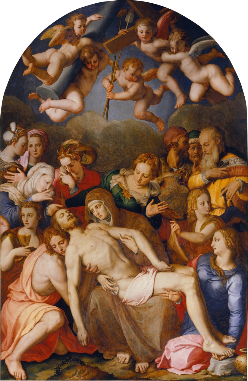 基督的沉积 作者 Agnolo Bronzino