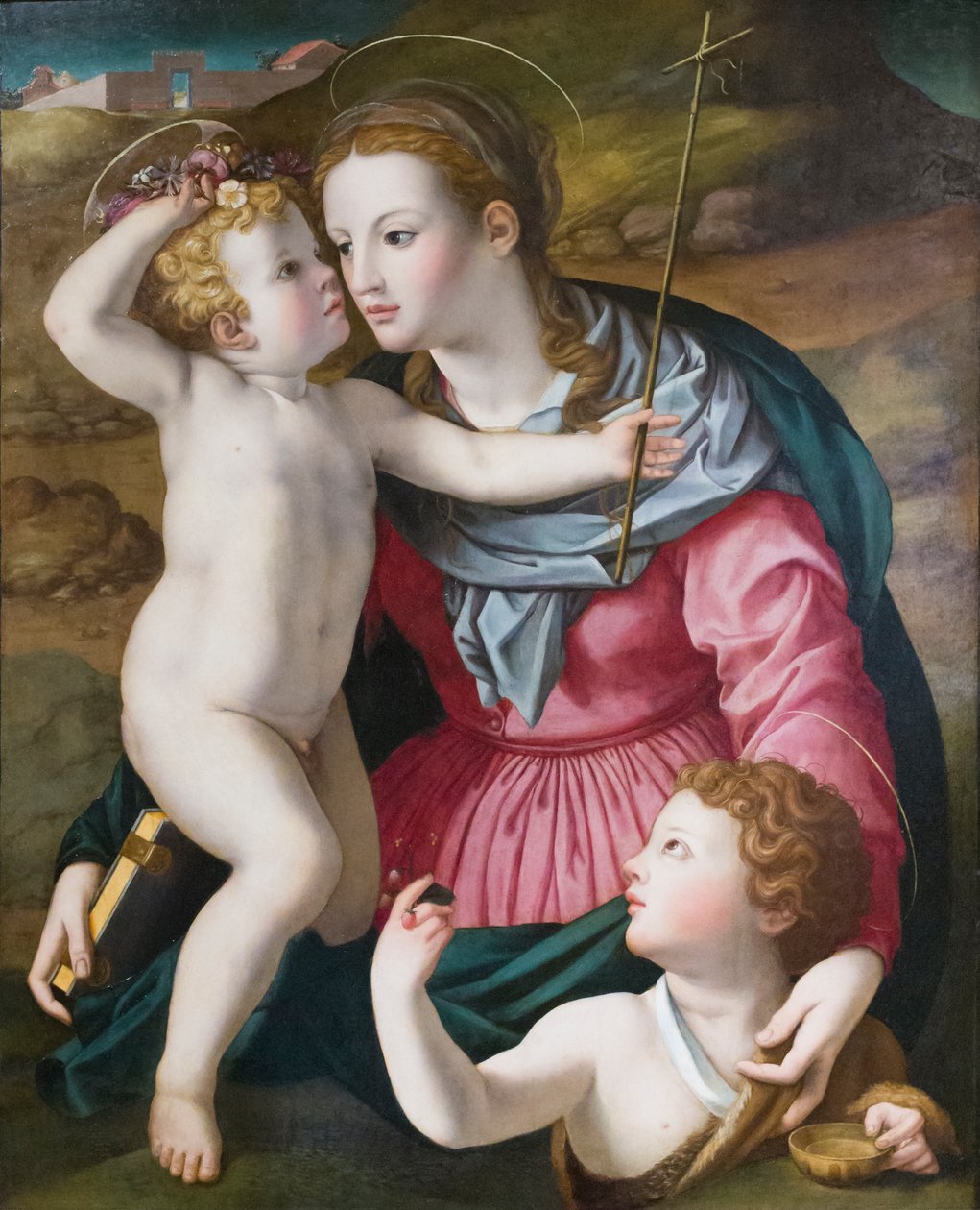 圣母子与施洗约翰 作者 阿尼奥洛（Agnolo）布龙齐诺（Bronzino）