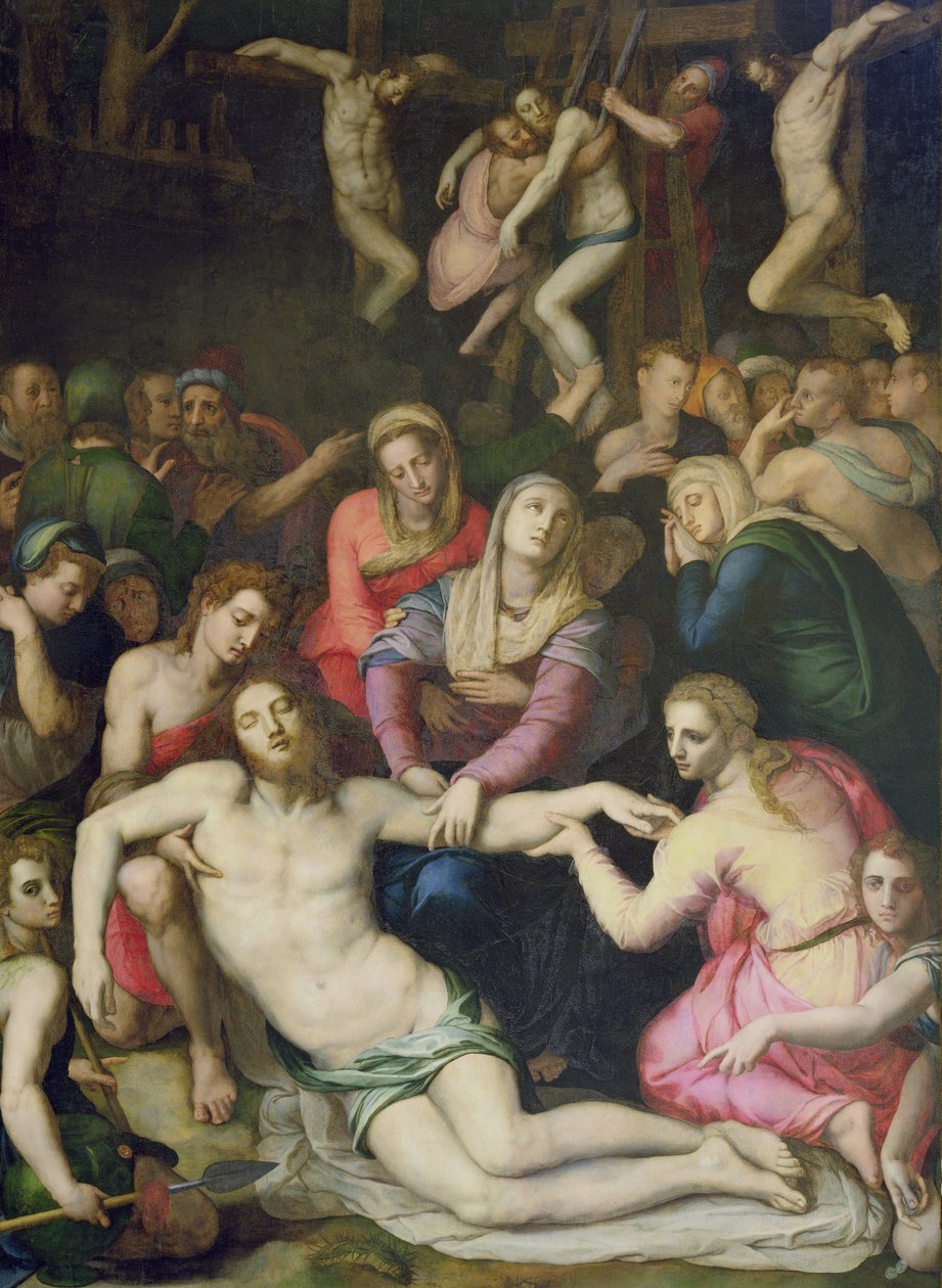 从十字架沉积 作者 Agnolo Bronzino