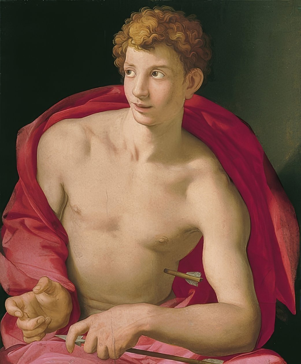 圣塞巴斯蒂安。约于1533年 作者 Agnolo Bronzino
