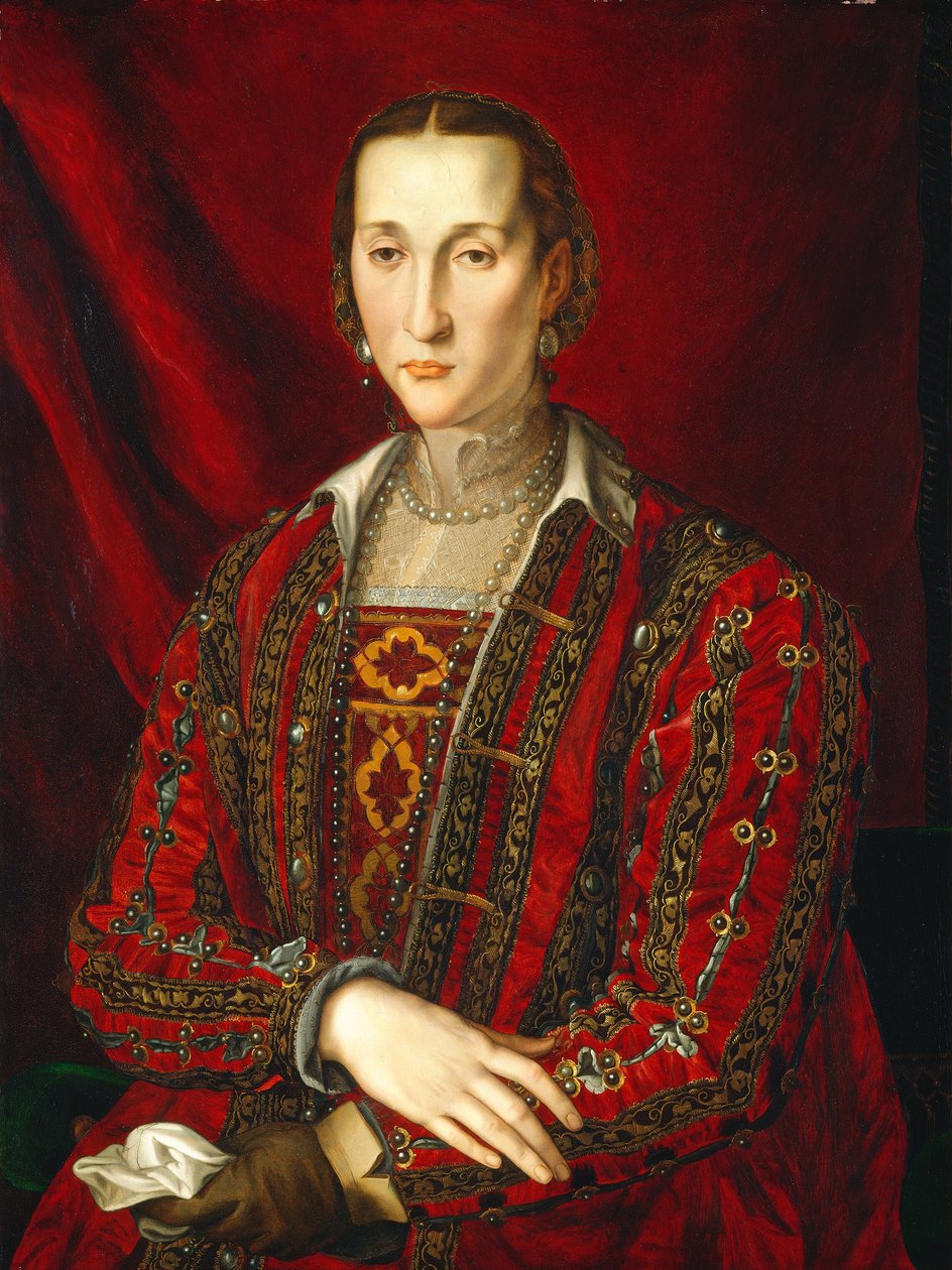 托莱多的埃莉诺，约1560年。 作者 Agnolo Bronzino