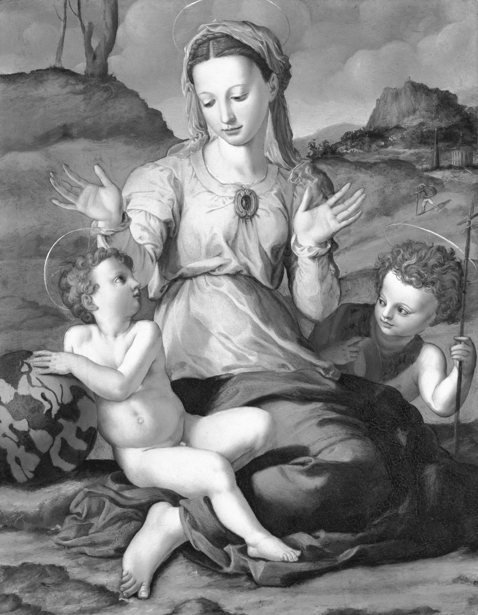 麦当娜和圣约翰的孩子 作者 Agnolo Bronzino