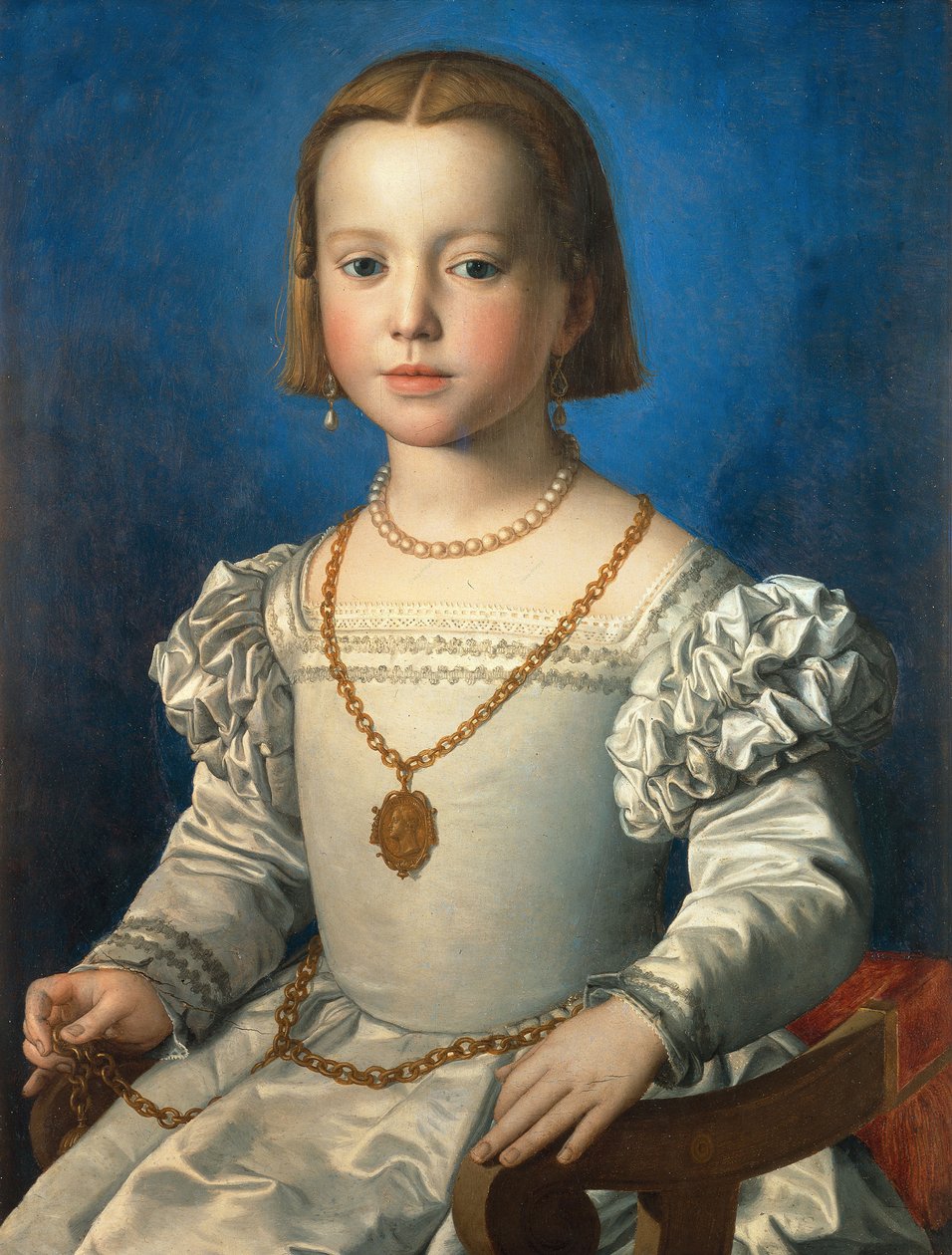 比亚·德·美第奇的肖像，1542年 作者 Agnolo Bronzino