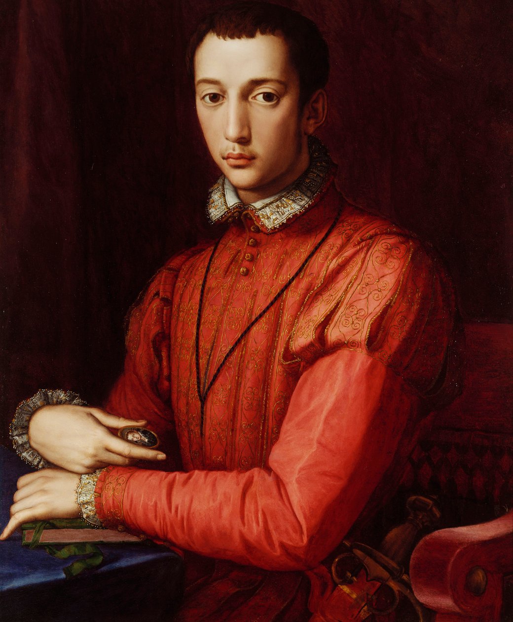 弗朗切斯科一世的肖像“梅迪奇 作者 Agnolo Bronzino