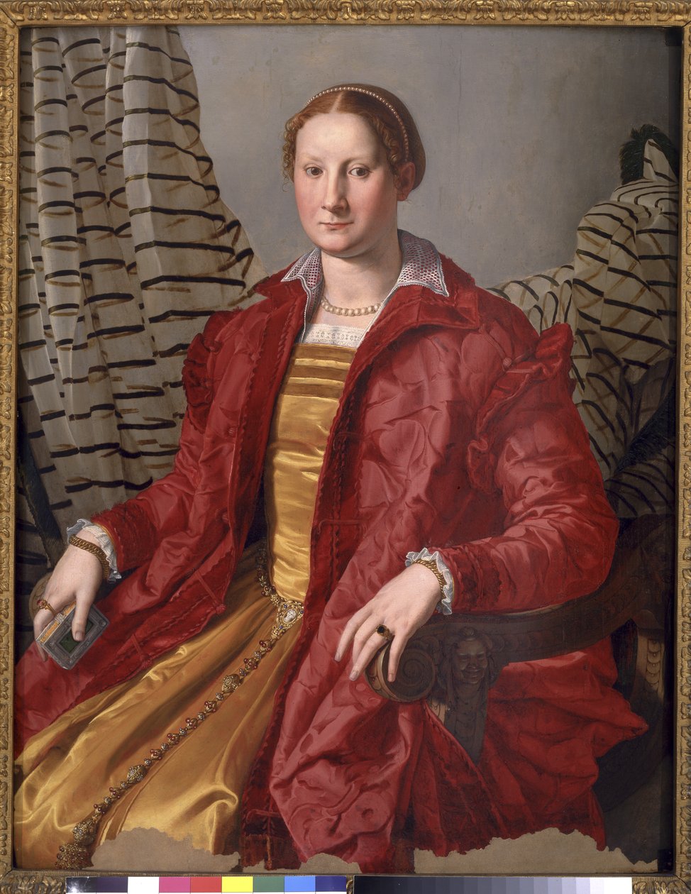 一位女士的画像，约1550-55年 作者 Agnolo Bronzino