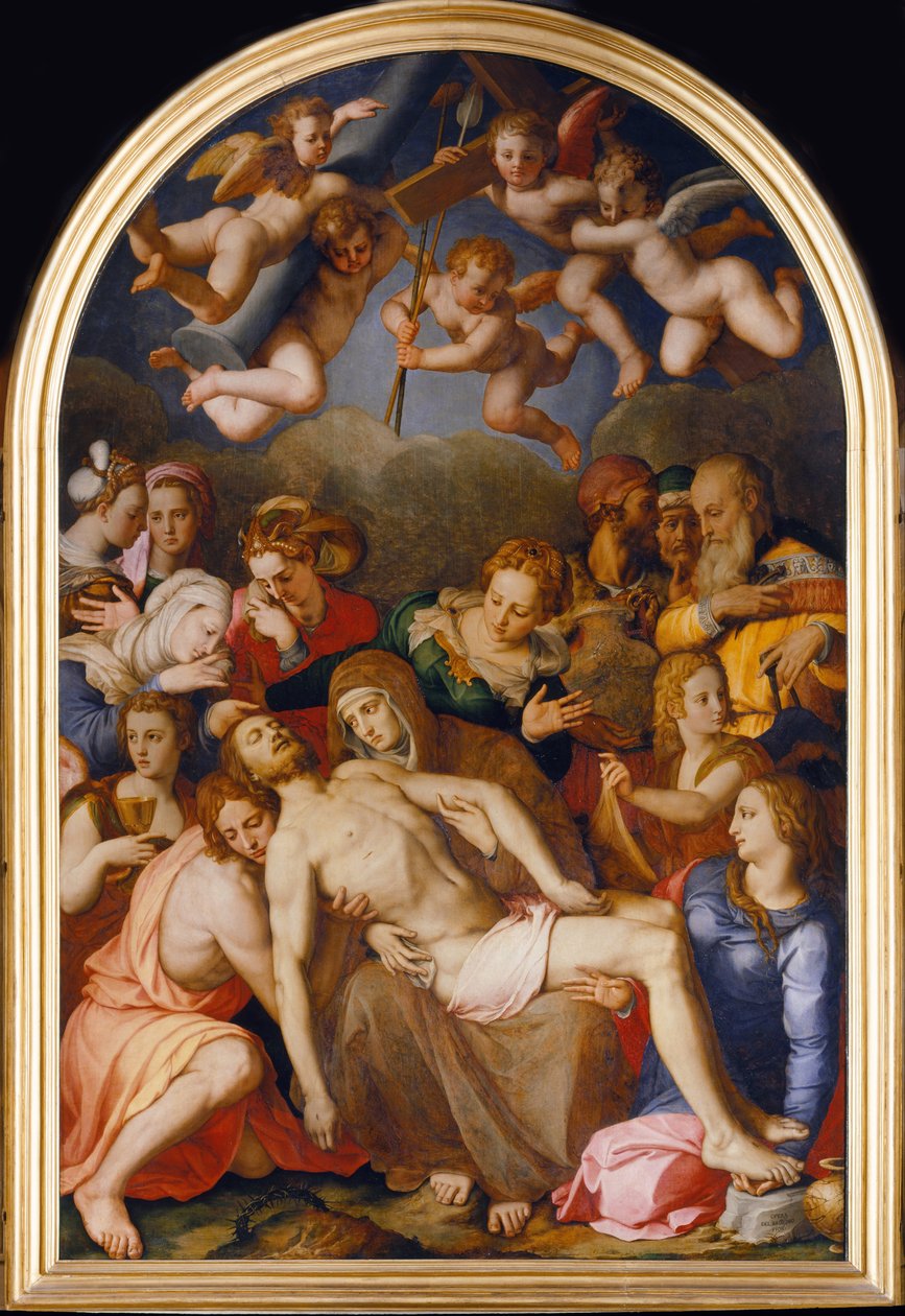 十字架的后裔，1553年 作者 Agnolo Bronzino