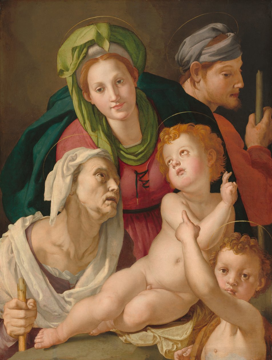 圣家族，约15271528年。 作者 Agnolo Bronzino